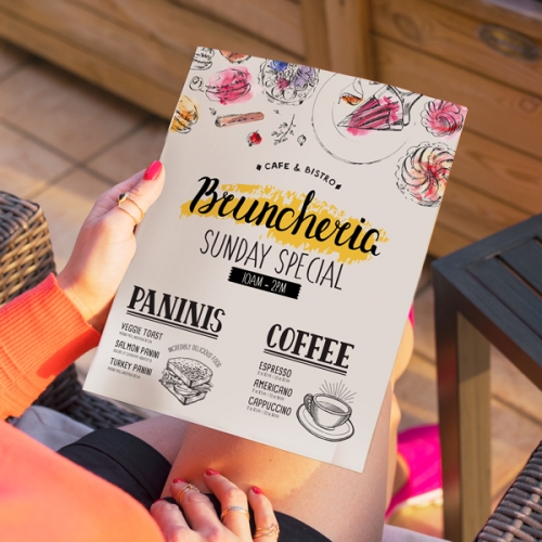 FLYERS & MENUS